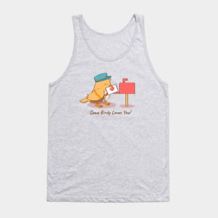 Cute Bird Postman Some Birdy Loves You Pun Tank Top